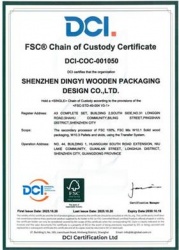 祝賀深圳市鼎翼木箱包裝設(shè)計有限公司2025年快速通過FSC森林認(rèn)證并取得證書